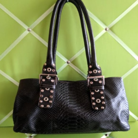 Roberta Gandolfi Genuine Leather Snake Print Bag - Picture 2 of 11